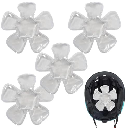 Lot de 4 packs de glace pour casque rigide, coussinets réfrigérants réutilisables, insert de refroidissement au soleil pour course à pied, camping, escalade