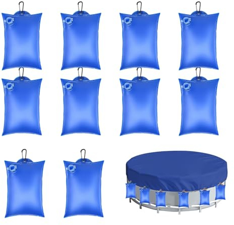 Wassersäcke für Poolabdeckung | 10 Stück wasserdicht und dick, oberirdische Poolabdeckung, Wassersack, für Garten, Villa, Park, Hotel, Sportliebhaber, Hausbesitzer Pr