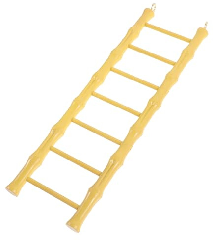 KESYOO Scaletta per arrampicarsi uccelli e criceti in plastica resistente, 8,5 x 29,5 cm, giocattolo per scale per parrocchetti e pappagalli, accessorio per gabbia per uccelli, allenamento e