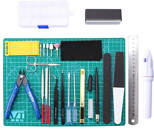 HSEAMALL 26 Pièces Outils de Modélisme Gundam Modèle Outils Kit Maquette Construction Modèle de Base Réparation et Fixation Hobby Building Craft Set