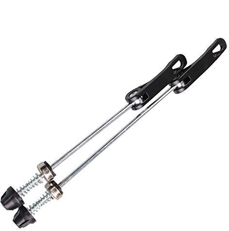 ABSOAR Fahrradspieße Schnellspanner Radnabe vorne und hinten Clip Bolzenhebel 145/180mm für Rennrad, Mountainbike, MTB, BMX, Paar, Unisex, schwarz
