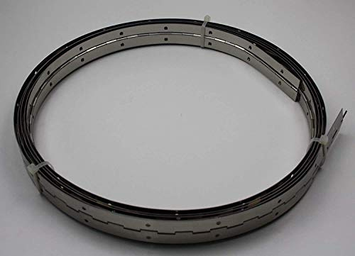 HKB® Stangenscharnier 5000 x 32 x 0,70 mm, V2A Edelstahl, Kürzbar, 5000 x 32 x 0,70mm gelocht Klavierband