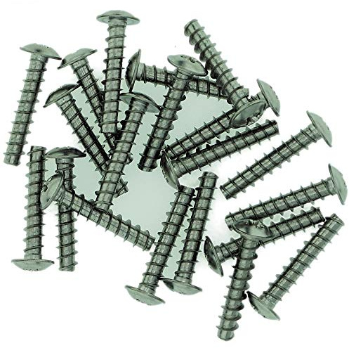 Tornillos Pozi de plástico (bridas, trilobulares, 5 mm x 16 mm, 20 unidades)