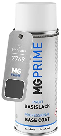 MG PRIME Autolack Spraydose für Mercedes 7769 Amazon Dark Grey | Basislack, Sprühdose 400ml