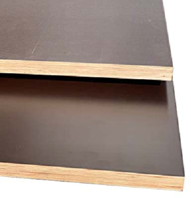 BaustoffhandelShop Siebdruckplatte Anhängerplatte Anhängerboden wasserfeste Bodenplatte beschichtete Holzplatte F/W 6,5 9 12 15 18 21 24 27 30 40mm ZUSCHNITT AUF MAß (125x250cm 40mm), Braun