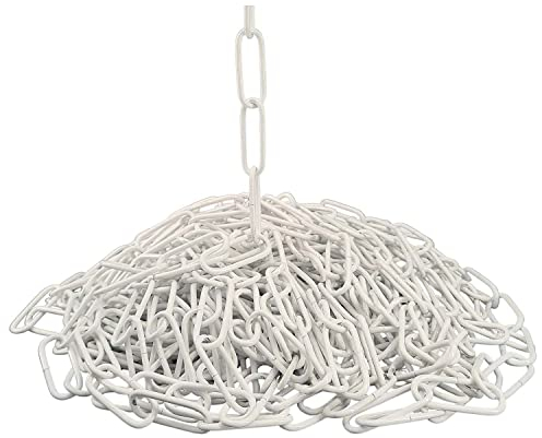 Christoph Palme 1m FE Kette ø 2,8mm Glatt Zierkette Rundstahlkette Rundgliederkette Ringkette (Weiß)