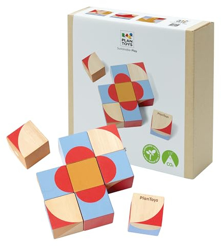 PlanToys Geo-Muster Würfel (4648)