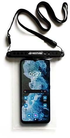 restube wasserdichte Handyhülle, IPX8 Unterwasser Handyhülle für Schwimmen, Dry Bag Handy Lanyard Hülle für iPhone 14 13 12 11 XS XR X 8 7, Samsung S20 S10 S9, Huawei P30 P20 bis zu 6,9 Zoll