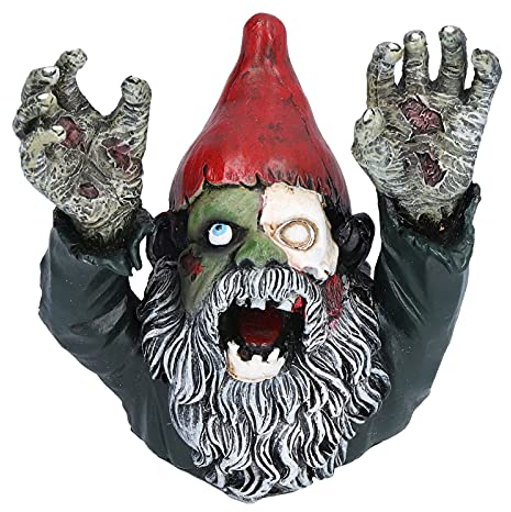 SyangKaitian Nain Zombie, Nain Zombie de Jardin, Statue de Nain Zombie, Statue de Jardin Nain Zombie Sculpture Mal Effrayant Décoration d'halloween en Plein Air Ornement