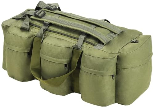 Homgoday 3in1 Army Style Seesack 90L Olivgrün, olivgrün