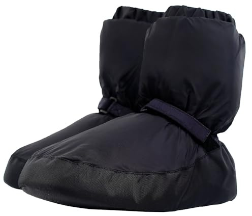 s.lemon Ballet Warm Up Bootie,Barn Vuxen Fotvärmare Dans, Svart stövel, 38/40 EU