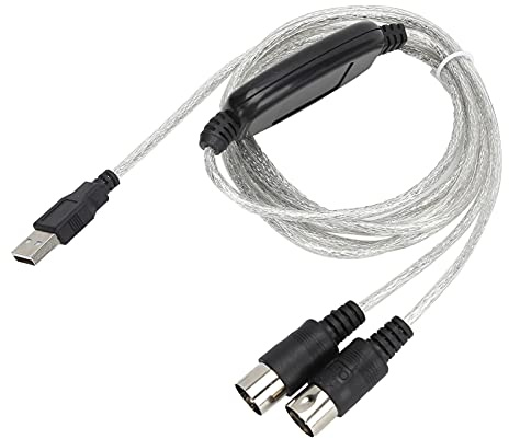 Leapiture MIDI-Kabel MIDI-zu-USB-Kabel-Adapter Midi-Konverter USB-MIDI-Schnittstelle Digitales MIDI-Kabel LED für XP VISTA OS X Win7 Electronic