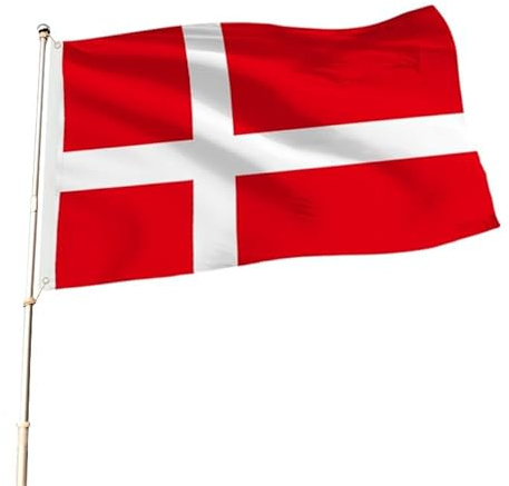 Hissflagge Flagge Fahne mit Ösen Fahnen Flaggen Nationalflagge 90x150 cm (Dänemark)