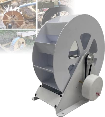 DPLXFPP Generador Hidroeléctrico, Generación Energía Tipo Disco Baja Velocidad, Generador Turbina Hidráulica 50 W Y 100 W, Rueda Hidráulica Viento Y Agua para Exteriores,50W