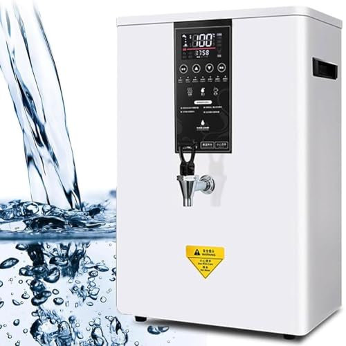 JODAIS Olla automática de Agua Caliente Comercial, dispensador de Agua Caliente montado en la Pared con Pantalla LCD de Filtro, Caldera de Agua Caliente Potable de Acero Inoxidable, para Oficina, 60L