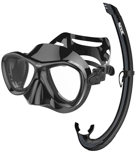 SEAC Set Bis Capri Top, Set mit Capri-Maske und Top-Schnorchel aus Silikon für Erwachsene und Jugendliche
