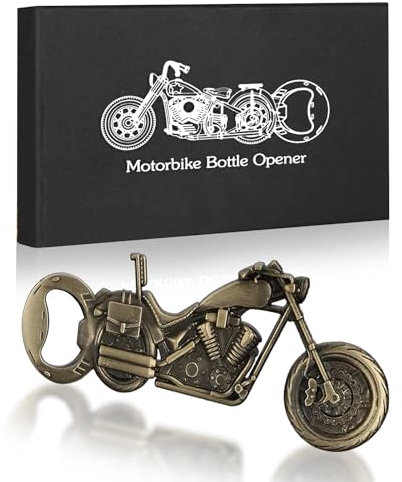 MEETOZ Unique Motorcycle Beer Gifts for Men Vintage Motorcycle Bottle Opener, Fathers Day Gift Christmas Birthday Gift for Him Dad Husband Grandpa Boyfriend