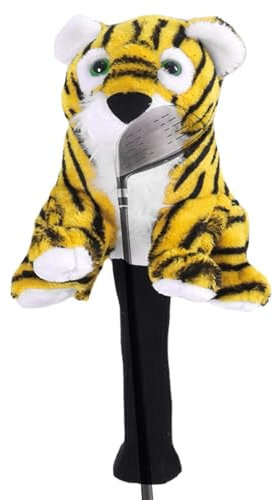 Tiger Golfschlägerhauben,Tier Golfschlägerhüllen | Golfschlägerhüllen Tiere | Golf-Kopfschutzabdeckung verhindert Abrieb und Kratzer für Outdoor-Aktivitäten-Golfer