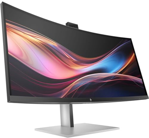 HP 734pm - Series 7 Pro - LED monitor - Curved - 86.4 cm (34) - 3440 x 1440 WQHD @ 120Hz - IPS Black - 400 cd/m² - 2000:1 - DisplayHDR 400-5ms - Thunderbolt 4, HDMI, DisplayPort, USB-C
