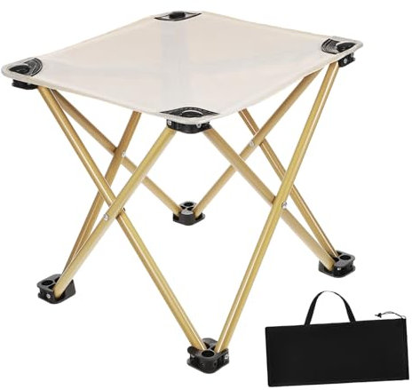 Hemobllo Faltbarer Campinghocker Klapphocker Tragbarer Hocker Für Outdoor Aktivitäten Camping Angeln Picknick Mit Tragetasche Kompakter Hocker