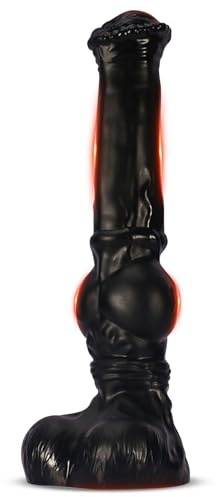 4.0 Gode XXL Large Godemichets - 380mm Gros Godes Ceinture avec Ventouse,Gode Plug Anal Plug Anale,Dilatateurs Plugs Anals Couple (Noir, L)