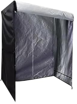 Outdoor Sauna Abdeckung Wasserdicht, 420D Oxford Gewebe Abdeckungs für Holz Infrarot Sauna, Strapazierfähig Regenfest Sauna Abdeckung aus Holz, für Zuhause (183x122x193 cm,Schwarz)