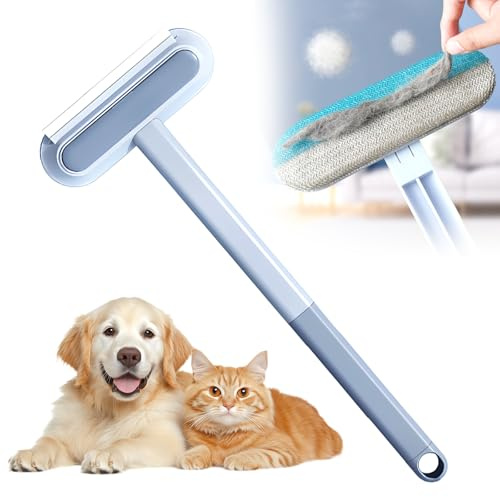Brosse Anti Animaux avec Tige D'extension pour Chat et Chien Poils Longs - Hair Remover pour Canapés, Tapis, Arbres à Chat et Vêtements (1PCS)