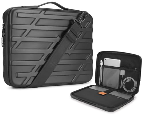 NIDOO 16 Pouces Sacoche Étui Rigide Ordinateur Portable Sac à Bandoulière de Protection pour 15 MacBook Air/ 16 MacBook Pro/ThinkBook 16 16p/ ThinkPad E16 L16 T16 P16/ IdeaPad Slim 5i 5 3i/ XPS 16