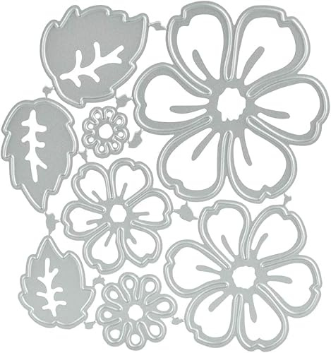 3D-Blumen-Metall-Stanzschablonen-Set, Bastelschablonen für Scrapbooking, Kartenherstellung, Fotoalbum-Dekoration