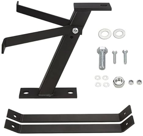 Lawnoval Gancio di traino per trattore da giardino, resistente, struttura in ferro massiccio con finitura resistente alle intemperie, compatibile con tosaerba standard