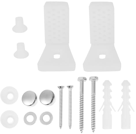 Alipis Set Viti Fissaggio Piedini Wc in Nylon Dado Zincato, Kit Ricambio per Sedile Water, Bidet e Lavabo Semi-sospesi, Accessori Fissaggio Stabile per Sanitari da Bagno