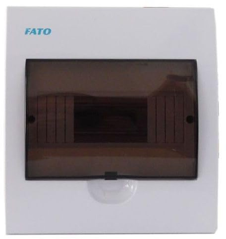 Centralino Elettrico da Incasso 8 Moduli con Porta Trasparente e Protezione IP40-205x220x85mm