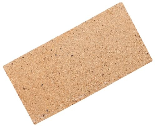TEHAUX Brique Réfractaire 230X114X20Mm Bloc Isolation pour Poêle à Bois et Fusion de Bijoux en Argile