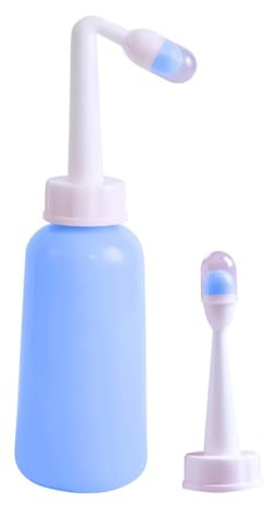Bidet de voyage mobile – Bouteille de douche portable de 17 cm | Outil d'hygiène TPE résistant aux hautes températures, pour la grossesse, le et les soins de bébé avec tête de