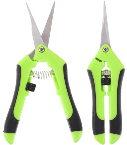 OUNONA 2 st Klein Gartenschere, Hand Gartenschere Baumschere Ergonomisches Rebenschere, Astschere Bonsai Schere Baumschere Ernteschere, Pruning Shears Garden Scissors für Bonsai Pflanzen Blumen Ernte