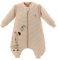 Chilsuessy Baby Winter Schlafsack mit Füßen und abnehmbar Langarm Pyjamas aus Bio Baumwolle kleine Kinder Schlafsack für Baby 1 bis 6 Jahre, Giraffe/3.5 Tog Verdickt, L/Koerpergroesse 110-120cm
