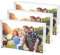 SimbaLux Cadre Photo Magnétique en Acrylique 10,2x15,2 cm (Pack de 3), Verre Transparent, Recto Verso, Cadre pour Bureau Effet Image Flottante Sans Bordure Visible, Autoportant, Facile à Changer
