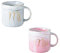 Spldsun 2 Pièces Tasses à café en Céramique, Utilisé pour Contenir du Lait, du Café et du thé au Lait, une Tasse en Céramique, Idée Cadeau pour Amoureux,Mari et Femme