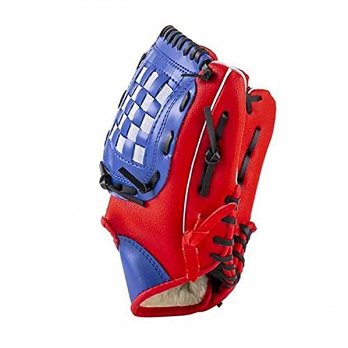 ZIMUYLOP Guanti da baseball, guanti da softball, bambini, adolescenti, adulti, allenamento sportivo e giochi, guanti per mano sinistra, lancio della mano destra, varie misure+colori (rosso, 12,5)