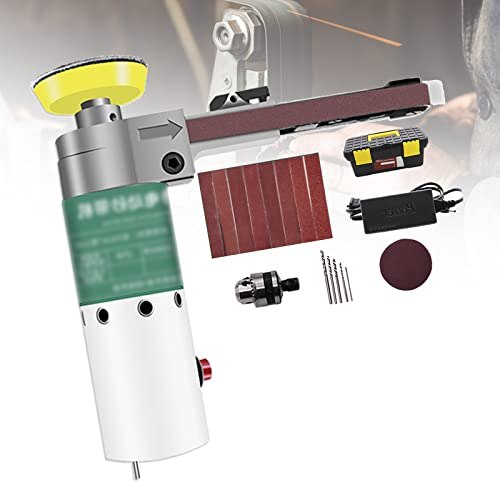 Utensili per levigatrice a nastro elettrico, lucidatrice per smerigliatura pneumatica, regolazione della velocità a sette livelli, basso decibel, per smerigliatura e lucidatura, rimozione della rug