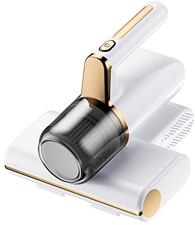GZWY Aspiratore per acari, aspirapolvere antiacaro con luce UV, per materassi, divano, moquette, distrugge il 99,9% di tutti gli acari (bianco)