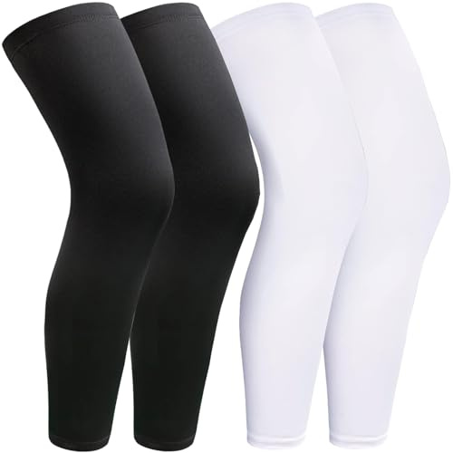 smilixin 2 Pairs Leg Sleeves,Full Leg Compression Sleeve for Men Women,XXL