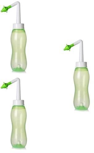 Abaodam 3stücke Nasenreinigungssystem Für Erwachsene Und Junge Mädchen Nasenspülkanne Zur Effektiven Nasenspülung Gegen Allergien Und Schleim Grün