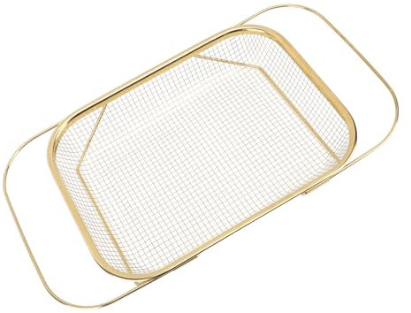 Lwuey Cestello Scolapasta Estensibile, Colino Cucina in Acciaio Inox 18 Pollici Manici Estensibili Rettangolare per Scolare Stoviglie Risciacquare Frutta Verdura Scodelle Ciotole Piatti Utensili