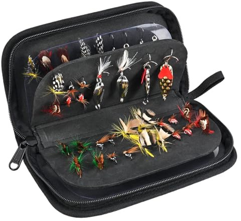 Borse per attrezzatura da, piccola borsa per esche da, 16 x 10 x 4,5 cm, impermeabile, organizer per attrezzatura da, per esterni, campeggio, arrampicata, avventure in giardino