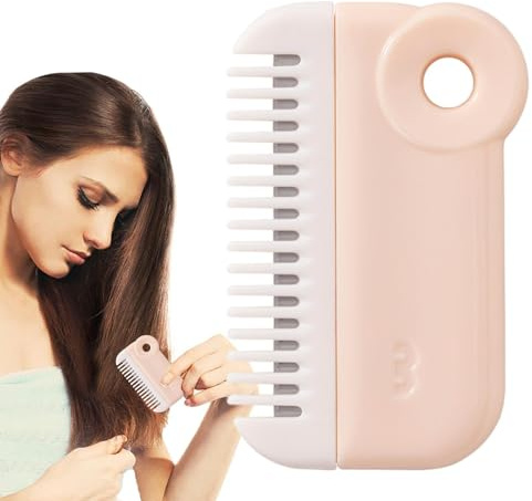 Trimmer a doppie punte, strumento di taglio dei capelli multifunzionale | strumento di taglio elettrico, pettine manuale, ricaricabile, dispositivo di riparazione dei capelli morbidi per capelli