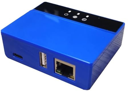 Server Di Stampa Wi-Fi Ethernet Bluetooth, Trasforma La Tua Stampante USB In Una Stampante Wireless. Spina UE