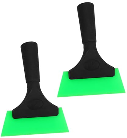 MOTHNUR 2 Pezzi Spatole per Pellicole Adesive Tpu Raschietti Ergonomici per Montaggio e Pulizia Senza Graffi Strumenti Professionali Wrapping Colore Verde