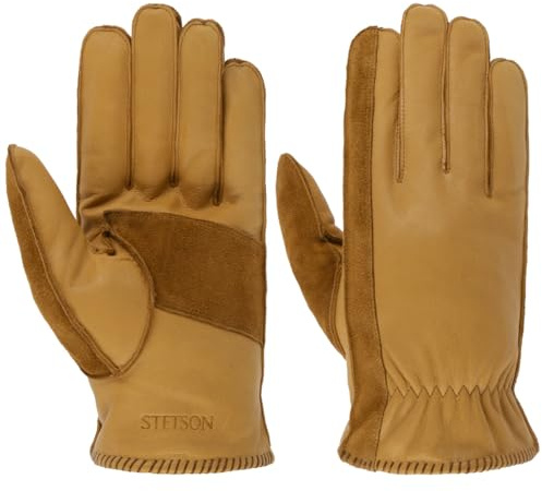 Stetson Peoria Lederhandschuhe uni einfarbig Herren Herbst Winter