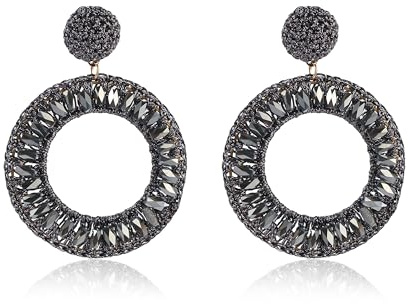 Große Boho Ohrringe Hängend für Damen Elegante Statement Ohrringe Handgemachte Perlenohrringe Eleganter Schmuck für Party Hochzeit und Geschenke